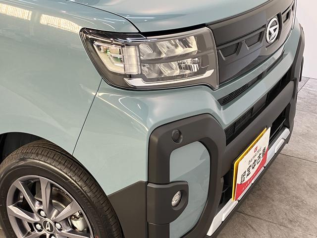 タントファンクロス　９型ディスプレイオーディオ　届出済未使用車衝突被害軽減ブレーキ　コーナーセンサー　９型ディスプレイオーディオ　フルセグ　Ｂｌｕｅｔｏｏｔｈ　ＵＳＢ　バックカメラ　両側電動スライドドア　前席シートヒーター　ＬＥＤ　スマートキー　エコアイドル（滋賀県）の中古車