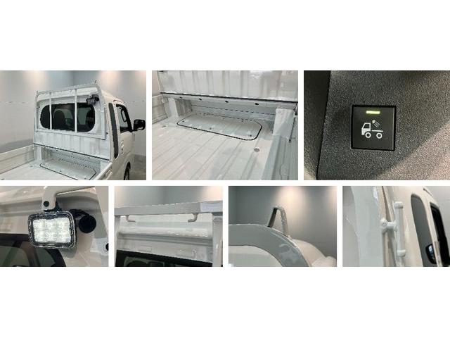 ハイゼットトラックジャンボエクストラ　４ＷＤ　ＣＶＴ　届出済未使用車衝突被害軽減ブレーキ　スマアシ　コーナーセンサー　ＬＥＤヘッドライト　オートライト　スマートキー　パワーウインドウ　電動格納式ミラー　４ＷＤ　デフロック　荷台作業灯　届出済未使用車（滋賀県）の中古車