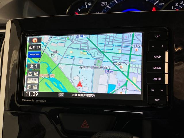 タントカスタムＲＳトップエディションＶＳ　ＳＡ３　ナビ　Ｐカメラ車検整備付　衝突被害軽減ブレーキ　フルセグナビ　Ｂｌｕｅｔｏｏｔｈ　ＤＶＤ再生　パノラマカメラ　ＥＴＣ　両側電動スライドドア　シートヒーター　ＬＥＤ　オートライト　スマートキー　オートエアコン（滋賀県）の中古車