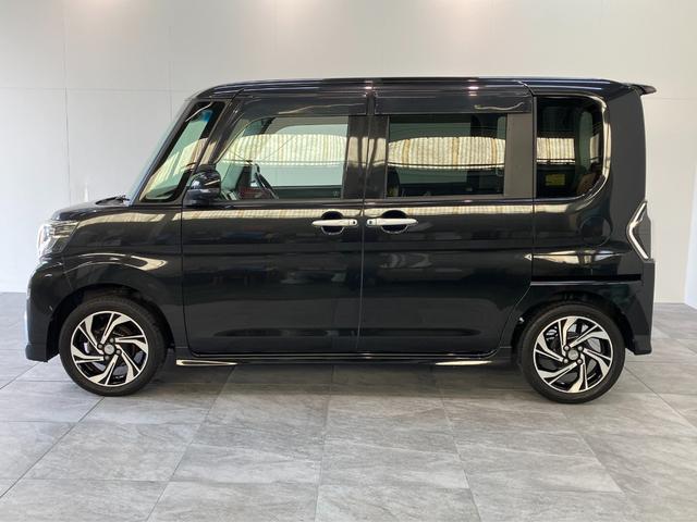 タントカスタムＲＳトップエディションＶＳ　ＳＡ３　ナビ　Ｐカメラ車検整備付　衝突被害軽減ブレーキ　フルセグナビ　Ｂｌｕｅｔｏｏｔｈ　ＤＶＤ再生　パノラマカメラ　ＥＴＣ　両側電動スライドドア　シートヒーター　ＬＥＤ　オートライト　スマートキー　オートエアコン（滋賀県）の中古車