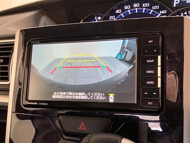 タントカスタムＲＳトップエディションＶＳ　ＳＡ３　ナビ　Ｐカメラ車検整備付　衝突被害軽減ブレーキ　フルセグナビ　Ｂｌｕｅｔｏｏｔｈ　ＤＶＤ再生　パノラマカメラ　ＥＴＣ　両側電動スライドドア　シートヒーター　ＬＥＤ　オートライト　スマートキー　オートエアコン（滋賀県）の中古車