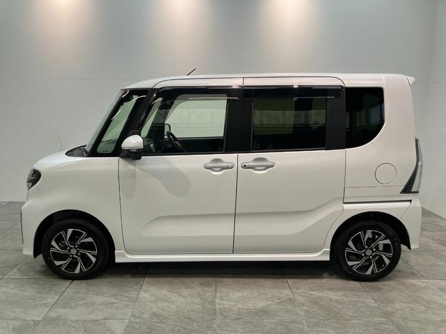 タントカスタムＸ　４ＷＤ　フルセグナビ　バックカメラ　前後ドラレコ衝突被害軽減ブレーキ　コーナーセンサー　フルセグナビ　Ｂｌｕｅｔｏｏｔｈ　ＤＶＤ再生　ＵＳＢ　バックカメラ　前後ドラレコ　両側電動スライドドア　前席シートヒーター　オートエアコン　フルタイム４ＷＤ（滋賀県）の中古車