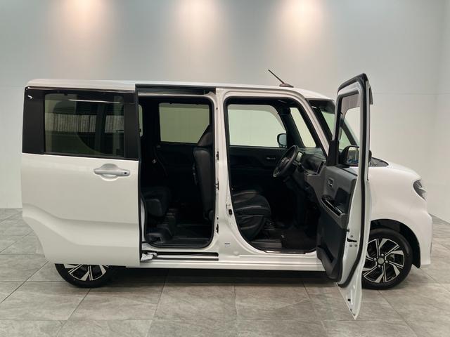 タントカスタムＸ　４ＷＤ　フルセグナビ　バックカメラ　前後ドラレコ衝突被害軽減ブレーキ　コーナーセンサー　フルセグナビ　Ｂｌｕｅｔｏｏｔｈ　ＤＶＤ再生　ＵＳＢ　バックカメラ　前後ドラレコ　両側電動スライドドア　前席シートヒーター　オートエアコン　フルタイム４ＷＤ（滋賀県）の中古車