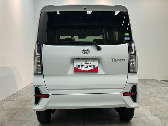 タントカスタムＸ　４ＷＤ　フルセグナビ　バックカメラ　前後ドラレコ衝突被害軽減ブレーキ　コーナーセンサー　フルセグナビ　Ｂｌｕｅｔｏｏｔｈ　ＤＶＤ再生　ＵＳＢ　バックカメラ　前後ドラレコ　両側電動スライドドア　前席シートヒーター　オートエアコン　フルタイム４ＷＤ（滋賀県）の中古車