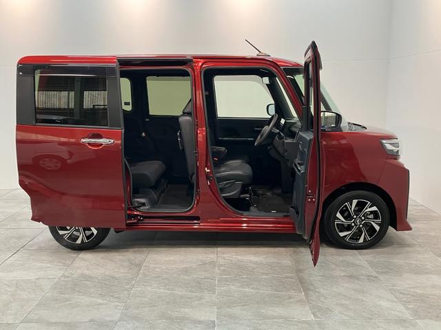 タントカスタムＸ　９型ディスプレイオーディオ　Ｂカメラ　ドラレコ衝突被害軽減ブレーキ　コーナーセンサー　９型ディスプレイオーディオ　フルセグ　Ｂｌｕｅｔｏｏｔｈ　ＵＳＢ　バックカメラ　前後ドラレコ　両側電動スライドドア　前席シートヒーター　ＬＥＤ　スマートキー（滋賀県）の中古車