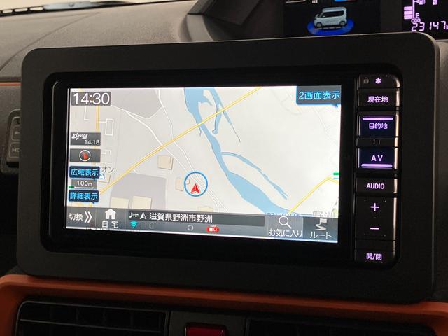 タントファンクロスターボ　ＩＤＬＥレス　フルセグナビ　バックカメラ衝突被害軽減ブレーキ　コーナーセンサー　フルセグナビ　Ｂｌｕｅｔｏｏｔｈ　ＤＶＤ再生　ＵＳＢ　バックカメラ　ドラレコ　両側電動スライドドア　前席シートヒーター　ＬＥＤ　オートライト　スマートキー（滋賀県）の中古車