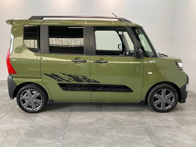 タントファンクロスターボ　ＩＤＬＥレス　フルセグナビ　バックカメラ衝突被害軽減ブレーキ　コーナーセンサー　フルセグナビ　Ｂｌｕｅｔｏｏｔｈ　ＤＶＤ再生　ＵＳＢ　バックカメラ　ドラレコ　両側電動スライドドア　前席シートヒーター　ＬＥＤ　オートライト　スマートキー（滋賀県）の中古車