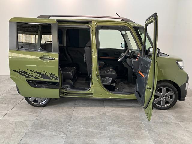 タントファンクロスターボ　ＩＤＬＥレス　フルセグナビ　バックカメラ衝突被害軽減ブレーキ　コーナーセンサー　フルセグナビ　Ｂｌｕｅｔｏｏｔｈ　ＤＶＤ再生　ＵＳＢ　バックカメラ　ドラレコ　両側電動スライドドア　前席シートヒーター　ＬＥＤ　オートライト　スマートキー（滋賀県）の中古車