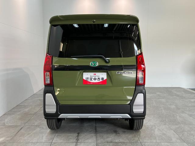 タントファンクロスターボ　ＩＤＬＥレス　フルセグナビ　バックカメラ衝突被害軽減ブレーキ　コーナーセンサー　フルセグナビ　Ｂｌｕｅｔｏｏｔｈ　ＤＶＤ再生　ＵＳＢ　バックカメラ　ドラレコ　両側電動スライドドア　前席シートヒーター　ＬＥＤ　オートライト　スマートキー（滋賀県）の中古車