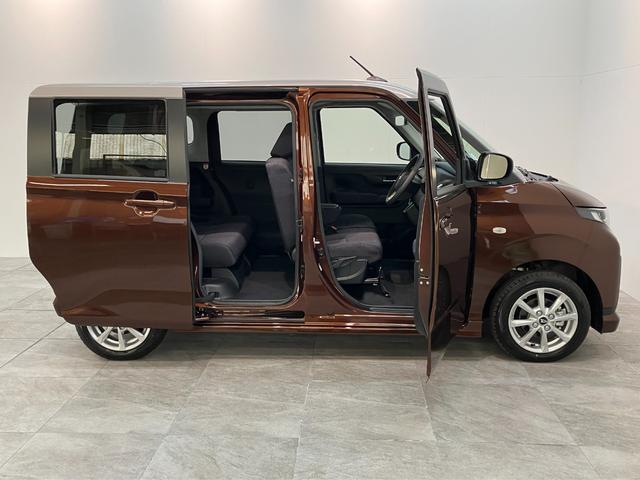 ムーヴＧ　左側電動スライドドア　コーナーセンサー　届出済未使用車衝突被害軽減ブレーキ　コーナーセンサー　バックカメラ（ナビ装着時用）　左側電動スライドドア　ＬＥＤヘッドライト　オートライト　オートエアコン　電動パーキングブレーキ　スマートキー　エコアイドル（滋賀県）の中古車