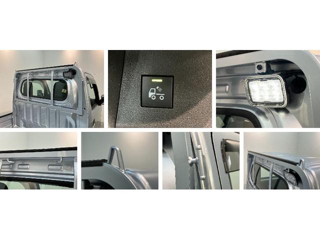 ハイゼットトラックスタンダード　農用スペシャル　４ＷＤ　デフロック　ＣＶＴ車衝突被害軽減ブレーキ　パートタイム４ＷＤ　デフロック　ＡＭ／ＦＭラジオ　マニュアルエアコン　マニュアルレベリング　オートライト　荷台作業灯　リヤ４枚リーフスプリング（滋賀県）の中古車