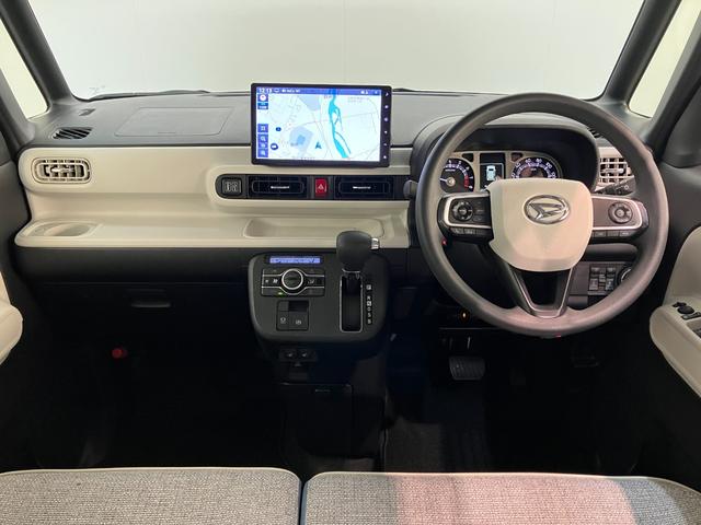 ムーヴキャンバスストライプスＧターボ　１０型フルセグナビ　ＬＥＤ　車検整備付衝突被害軽減ブレーキ　コーナーセンサー　１０型フルセグナビ　ＤＶＤ再生　Ｂｌｕｅｔｏｏｔｈ　ＵＳＢ　バックカメラ　前後ドラレコ　両側電動スライドドア　シートヒーター　レーダークルーズコントロール（滋賀県）の中古車