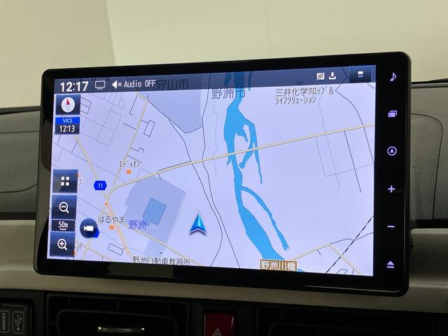 ムーヴキャンバスストライプスＧターボ　１０型フルセグナビ　ＬＥＤ　車検整備付衝突被害軽減ブレーキ　コーナーセンサー　１０型フルセグナビ　ＤＶＤ再生　Ｂｌｕｅｔｏｏｔｈ　ＵＳＢ　バックカメラ　前後ドラレコ　両側電動スライドドア　シートヒーター　レーダークルーズコントロール（滋賀県）の中古車