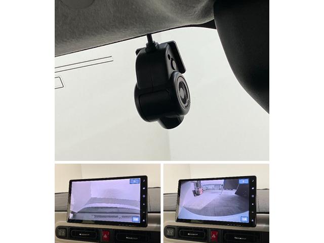 ムーヴキャンバスストライプスＧターボ　１０型フルセグナビ　ＬＥＤ　車検整備付衝突被害軽減ブレーキ　コーナーセンサー　１０型フルセグナビ　ＤＶＤ再生　Ｂｌｕｅｔｏｏｔｈ　ＵＳＢ　バックカメラ　前後ドラレコ　両側電動スライドドア　シートヒーター　レーダークルーズコントロール（滋賀県）の中古車