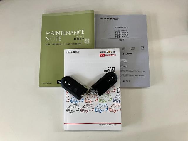 キャストスポーツＳＡ３　８型ナビ　バックカメラ　前後ドラレコ衝突被害軽減ブレーキ　フルセグナビ　バックカメラ　前後ドラレコ　ＤＶＤ再生　Ｂｌｕｅｔｏｏｔｈ　ＵＳＢ　ＥＴＣ　ＭＯＭＯ製ハンドル　パドルシフト　ＬＥＤ　前席シートヒーター　オートエアコン（滋賀県）の中古車