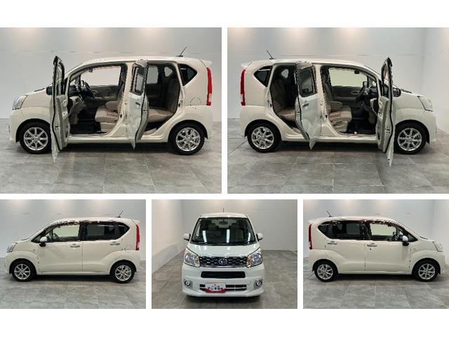 ムーヴＸターボ　ワンセグナビ　バックカメラ　スマートキーワンセグナビ　バックカメラ　ＵＳＢ　ＥＴＣ　オートライト　オートエアコン　スマートキー　電動格納式ミラー　ベンチシート　マニュアルレベリング　エコアイドル　ターボ（滋賀県）の中古車