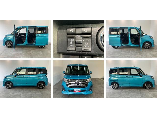 トールカスタムＧターボ　９型ナビ　パノラマカメラ　車検整備付衝突被害軽減ブレーキ　コーナーセンサー　９型フルセグナビ　Ｂｌｕｅｔｏｏｔｈ　ＵＳＢ　ＤＶＤ　パノラマカメラ　前後ドラレコ　両側電動スライド　ＬＥＤ　レーダークルーズコントロール　タイヤ４本新品交換済（滋賀県）の中古車