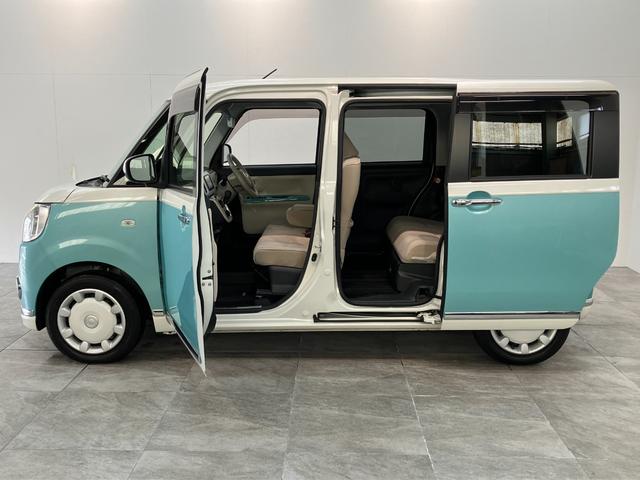 ムーヴキャンバスGメイクアップVS SA3 フルセグナビ パノラマカメラ衝突被害軽減ブレーキ フルセグナビ パノラマカメラ DVD再生 Bluetooth USB 前後ドラレコ ETC 両側電動スライドドア LEDヘッドライト シートヒーター オートエアコン エコアイドル(滋賀県)の中古車