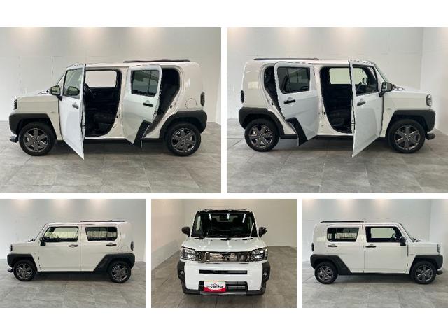 タフトＧダーククロムベンチャー　９型Ｄ．Ａ　届出済未使用車衝突被害軽減ブレーキ　コーナーセンサー　９型ディスプレイオーディオ　フルセグ　バックカメラ　Ｂｌｕｅｔｏｏｔｈ　ＵＳＢ　前席シートヒーター　ＬＥＤ　オートライト　クルーズコントロール　オートエアコン（滋賀県）の中古車