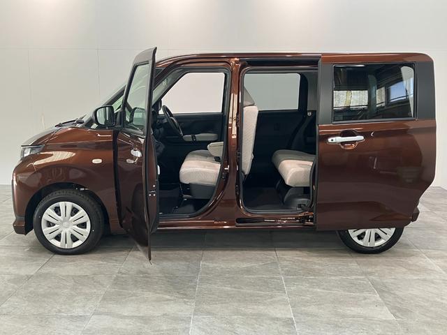 ムーヴＸ　左側電動スライドドア　スマートキー　届出済未使用車衝突被害軽減ブレーキ　コーナーセンサー　バックカメラ（ナビ装着時用）　左側電動スライドドア　ＬＥＤヘッドライト　オートライト　オートエアコン　電動格納式ミラー　スマートキー　エコアイドル（滋賀県）の中古車