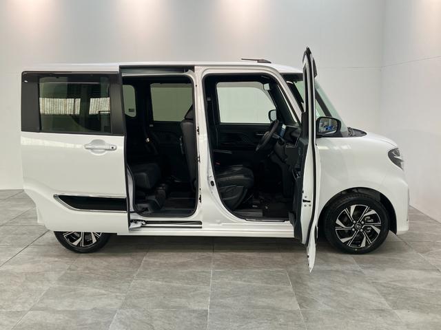 タントカスタムXスタイルセレクション 9型ナビ Pカメラ ドラレコ衝突被害軽減ブレーキ コーナーセンサー 9型フルセグナビ Bluetooth DVD USB パノラマカメラ 前後ドラレコ 両側電動スライドドア 前席シートヒーター LED オートライト スマートキー(滋賀県)の中古車