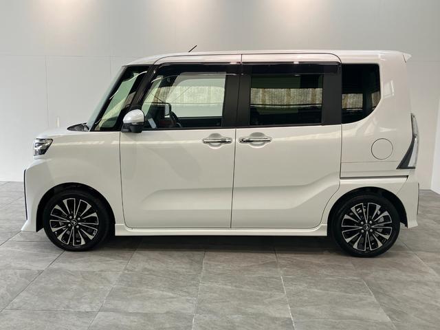 タントカスタムＲＳ　１０型ナビ　前後ドラレコ　パノラマカメラ衝突被害軽減ブレーキ　コーナーセンサー　１０型フルセグナビ　Ｂｌｕｅｔｏｏｔｈ　ＤＶＤ再生　ＵＳＢ　パノラマカメラ　前後ドラレコ　両側電動スライドドア　前席シートヒーター　ＬＥＤ　クルーズコントロール（滋賀県）の中古車