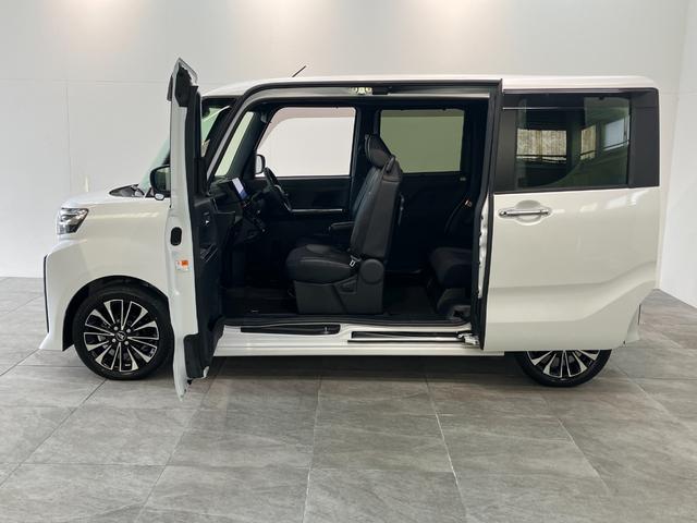 タントカスタムＲＳ　１０型ナビ　前後ドラレコ　パノラマカメラ衝突被害軽減ブレーキ　コーナーセンサー　１０型フルセグナビ　Ｂｌｕｅｔｏｏｔｈ　ＤＶＤ再生　ＵＳＢ　パノラマカメラ　前後ドラレコ　両側電動スライドドア　前席シートヒーター　ＬＥＤ　クルーズコントロール（滋賀県）の中古車