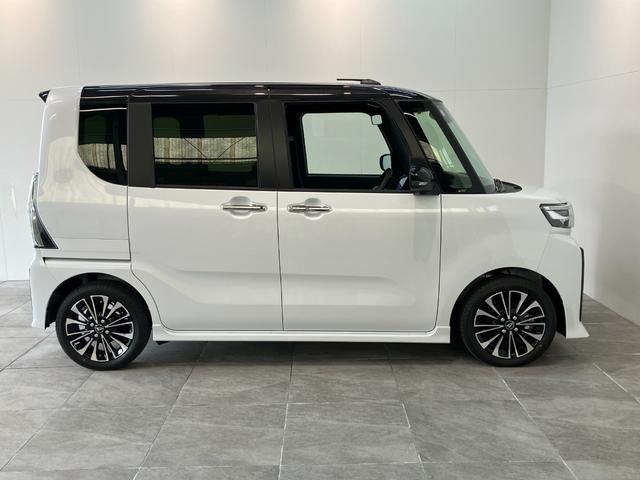 タントカスタムＲＳ　１０型ナビ　前後ドラレコ　届出済未使用車衝突被害軽減ブレーキ　コーナーセンサー　１０型フルセグナビ　Ｂｌｕｅｔｏｏｔｈ　ＤＶＤ再生　ＵＳＢ　バックカメラ　前後ドラレコ　両側電動スライドドア　前席シートヒーター　ＬＥＤ　スマートキー（滋賀県）の中古車