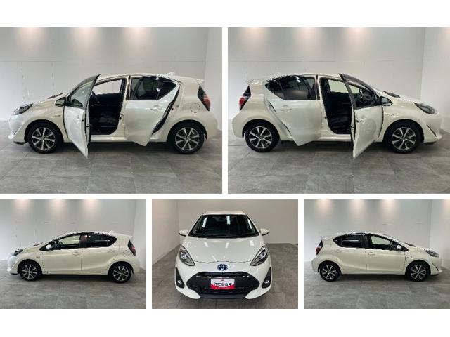 アクアＧソフトレザーセレクション　９型ナビ　Ｂカメラ　車検整備付トヨタセーフティセンス　コーナーセンサー　９型フルセグナビ　バックカメラ　ＤＶＤ再生　Ｂｌｕｅｔｏｏｔｈ　前後ドラレコ　ＥＴＣ　ＬＥＤ　クルーズコントロール　シートヒーター　オートエアコン（滋賀県）の中古車