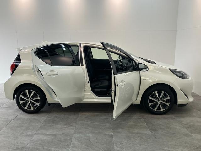 アクアＧソフトレザーセレクション　９型ナビ　Ｂカメラ　車検整備付トヨタセーフティセンス　コーナーセンサー　９型フルセグナビ　バックカメラ　ＤＶＤ再生　Ｂｌｕｅｔｏｏｔｈ　前後ドラレコ　ＥＴＣ　ＬＥＤ　クルーズコントロール　シートヒーター　オートエアコン（滋賀県）の中古車