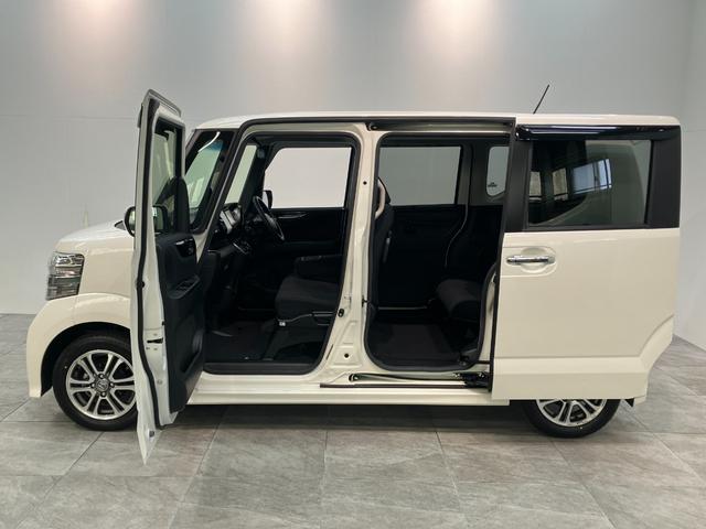 Ｎ−ＢＯＸカスタムＧ・Ｌパッケージ　フルセグナビ　バックカメラ　車検整備付フルセグナビ　バックカメラ　ＤＶＤ再生　Ｂｌｕｅｔｏｏｔｈ　ＨＩＤヘッドライト　オートエアコン　スマートキー　電動格納式ミラー　左側電動スライドドア　エコアイドル（滋賀県）の中古車
