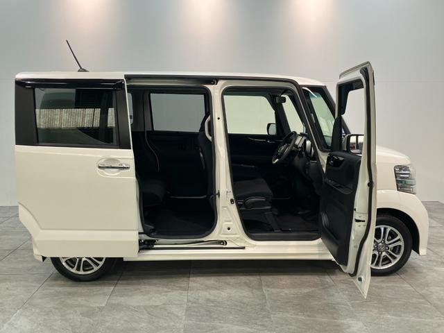 Ｎ−ＢＯＸカスタムＧ・Ｌパッケージ　フルセグナビ　バックカメラ　車検整備付フルセグナビ　バックカメラ　ＤＶＤ再生　Ｂｌｕｅｔｏｏｔｈ　ＨＩＤヘッドライト　オートエアコン　スマートキー　電動格納式ミラー　左側電動スライドドア　エコアイドル（滋賀県）の中古車