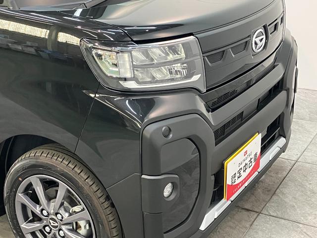 タントファンクロス 9型ディスプレイオーディオ 届出済未使用車衝突被害軽減ブレーキ コーナーセンサー 9型ディスプレイオーディオ フルセグ Bluetooth USB バックカメラ 両側電動スライドドア 前席シートヒーター LED スマートキー エコアイドル(滋賀県)の中古車