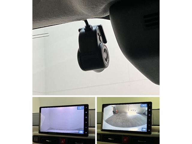 ムーヴキャンバスストライプスＧ　１０型ナビ　前後ドラレコ　届出済未使用車衝突被害軽減ブレーキ　１０型フルセグナビ　バックカメラ　ＤＶＤ再生　Ｂｌｕｅｔｏｏｔｈ　ＵＳＢ　前後ドラレコ　両側電動スライドドア　ＬＥＤヘッドライト　オートライト　前席シートヒーター　エコアイドル（滋賀県）の中古車