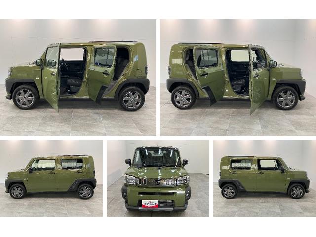 タフトＧダーククロムベンチャー　１０型フルセグナビ　届出済未使用車衝突被害軽減ブレーキ　コーナーセンサー　１０インチフルセグナビ　バックカメラ　ＤＶＤ再生　Ｂｌｕｅｔｏｏｔｈ　ＵＳＢ　前後ドラレコ　前席シートヒーター　ＬＥＤ　オートライト　クルーズコントロール（滋賀県）の中古車