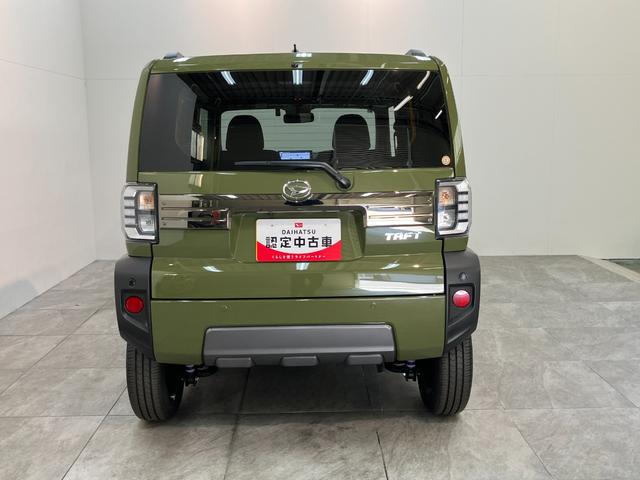 タフトＧダーククロムベンチャー　１０型フルセグナビ　届出済未使用車衝突被害軽減ブレーキ　コーナーセンサー　１０インチフルセグナビ　バックカメラ　ＤＶＤ再生　Ｂｌｕｅｔｏｏｔｈ　ＵＳＢ　前後ドラレコ　前席シートヒーター　ＬＥＤ　オートライト　クルーズコントロール（滋賀県）の中古車