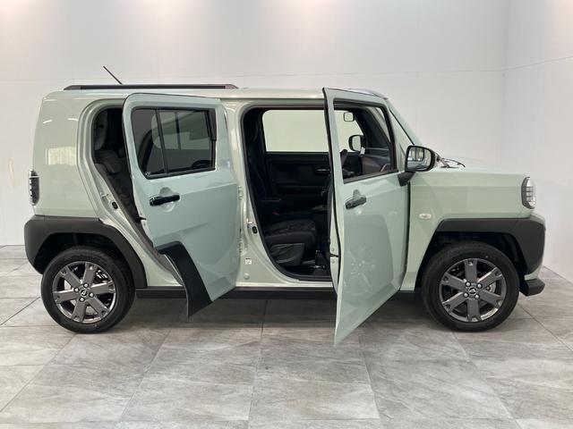 タフトＧダーククロムベンチャー　１０型フルセグナビ　届出済未使用車衝突被害軽減ブレーキ　コーナーセンサー　１０型フルセグナビ　バックカメラ　ＤＶＤ再生　Ｂｌｕｅｔｏｏｔｈ　ＵＳＢ　前後ドラレコ　前席シートヒーター　ＬＥＤ　オートライト　クルーズコントロール（滋賀県）の中古車