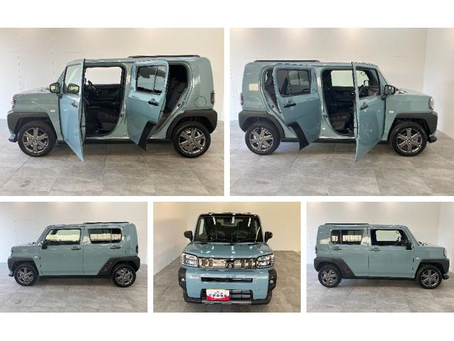 タフトＧダーククロムベンチャー　１０型ナビ　届出済未使用車衝突被害軽減ブレーキ　コーナーセンサー　１０型フルセグナビ　バックカメラ　前後ドラレコ　ＤＶＤ再生　Ｂｌｕｅｔｏｏｔｈ　ＵＳＢ　前席シートヒーター　ＬＥＤ　オートライト　レーダークルーズコントロール（滋賀県）の中古車