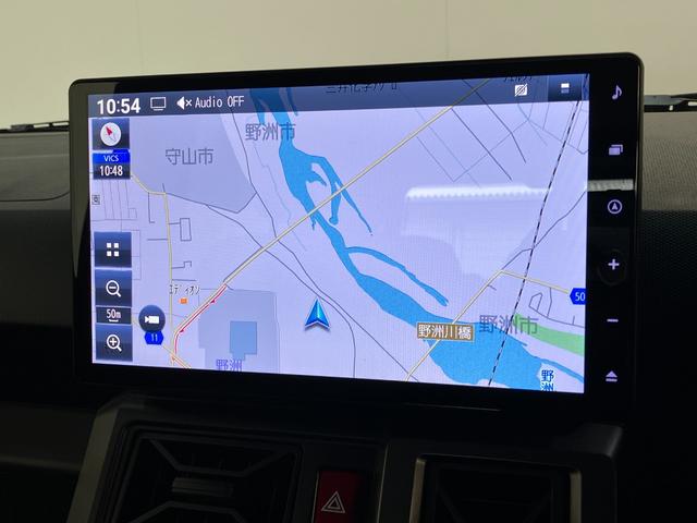 タフトＧダーククロムベンチャー　１０型ナビ　届出済未使用車衝突被害軽減ブレーキ　コーナーセンサー　１０型フルセグナビ　バックカメラ　前後ドラレコ　ＤＶＤ再生　Ｂｌｕｅｔｏｏｔｈ　ＵＳＢ　前席シートヒーター　ＬＥＤ　オートライト　レーダークルーズコントロール（滋賀県）の中古車