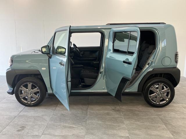 タフトＧダーククロムベンチャー　１０型ナビ　届出済未使用車衝突被害軽減ブレーキ　コーナーセンサー　１０型フルセグナビ　バックカメラ　前後ドラレコ　ＤＶＤ再生　Ｂｌｕｅｔｏｏｔｈ　ＵＳＢ　前席シートヒーター　ＬＥＤ　オートライト　レーダークルーズコントロール（滋賀県）の中古車