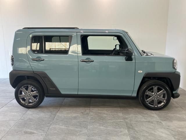 タフトＧダーククロムベンチャー　１０型ナビ　届出済未使用車衝突被害軽減ブレーキ　コーナーセンサー　１０型フルセグナビ　バックカメラ　前後ドラレコ　ＤＶＤ再生　Ｂｌｕｅｔｏｏｔｈ　ＵＳＢ　前席シートヒーター　ＬＥＤ　オートライト　レーダークルーズコントロール（滋賀県）の中古車