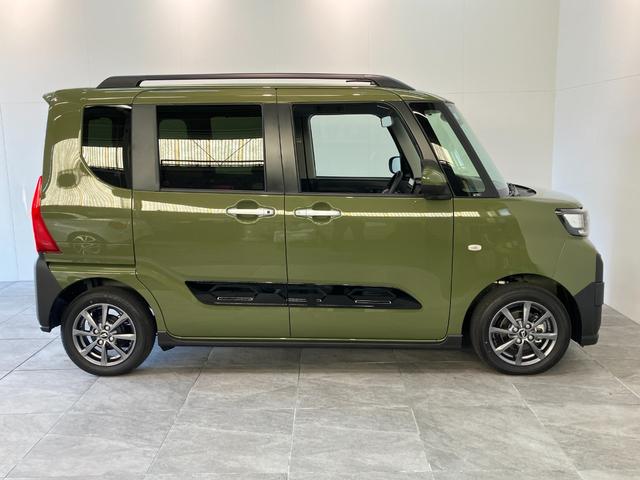 タントファンクロス　９型Ｄ．Ａ　バックカメラ　届出済未使用車衝突被害軽減ブレーキ　コーナーセンサー　９型ディスプレイオーディオ　フルセグ　Ｂｌｕｅｔｏｏｔｈ　ＵＳＢ　バックカメラ　両側電動スライドドア　前席シートヒーター　ＬＥＤ　スマートキー　エコアイドル（滋賀県）の中古車