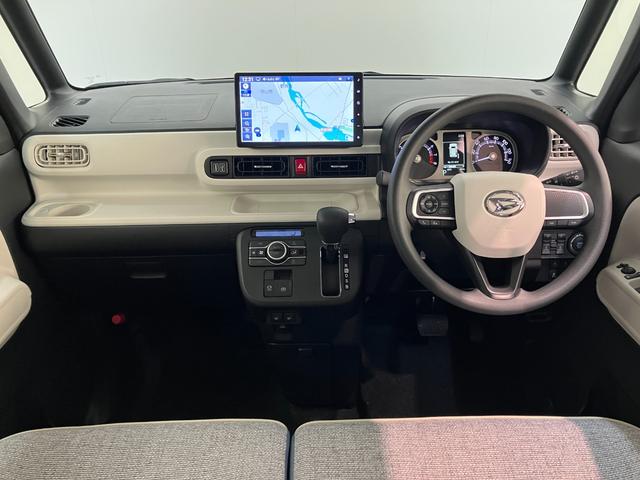 ムーヴキャンバスストライプスＧ　１０型フルセグナビ　ドラレコ　届出済未使用車衝突被害軽減ブレーキ　コーナーセンサー　１０型フルセグナビ　バックカメラ　ＤＶＤ再生　Ｂｌｕｅｔｏｏｔｈ　ＵＳＢ　前後ドラレコ　両側電動スライドドア　ＬＥＤ　オートライト　前席シートヒーター（滋賀県）の中古車