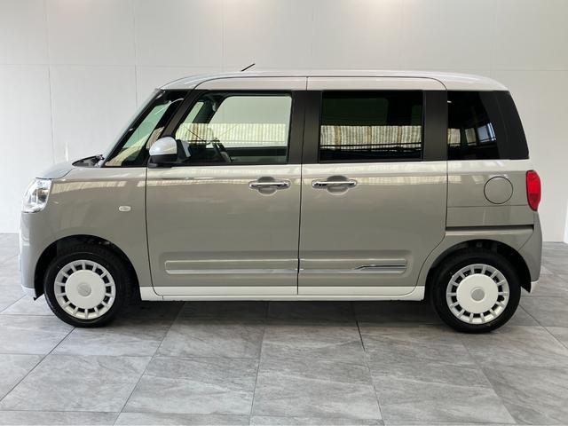 ムーヴキャンバスストライプスＧ　１０型フルセグナビ　ドラレコ　届出済未使用車衝突被害軽減ブレーキ　コーナーセンサー　１０型フルセグナビ　バックカメラ　ＤＶＤ再生　Ｂｌｕｅｔｏｏｔｈ　ＵＳＢ　前後ドラレコ　両側電動スライドドア　ＬＥＤ　オートライト　前席シートヒーター（滋賀県）の中古車