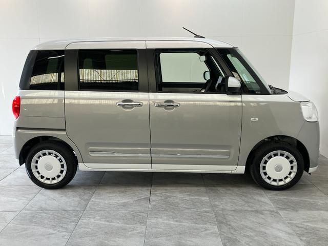 ムーヴキャンバスストライプスＧ　１０型フルセグナビ　ドラレコ　届出済未使用車衝突被害軽減ブレーキ　コーナーセンサー　１０型フルセグナビ　バックカメラ　ＤＶＤ再生　Ｂｌｕｅｔｏｏｔｈ　ＵＳＢ　前後ドラレコ　両側電動スライドドア　ＬＥＤ　オートライト　前席シートヒーター（滋賀県）の中古車