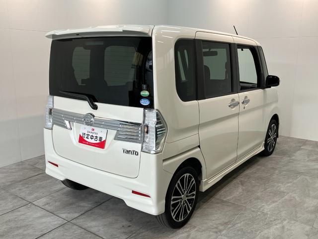 タントカスタムＲＳ　ターボ　両側電動スライドドア　車検整備付ターボ　両側電動スライドドア　ＬＥＤヘッドライト　オートライト　バックカメラ（ナビ装着時用）　ＥＴＣ車載器　オートエアコン　スマートキー　電動格納式ミラー　エコアイドル（滋賀県）の中古車