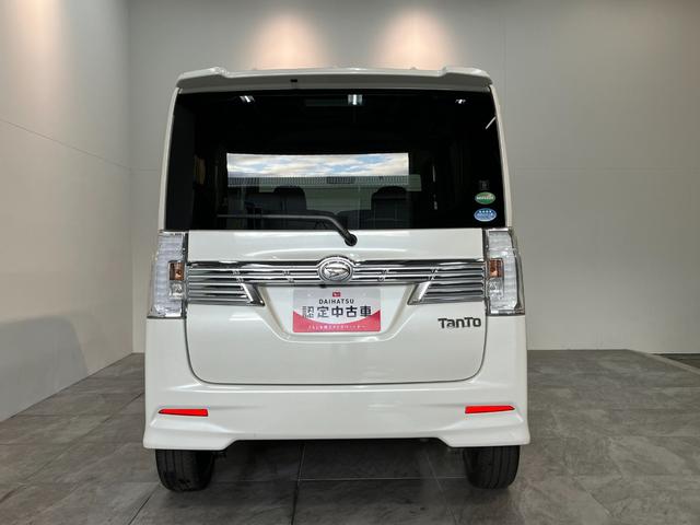 タントカスタムＲＳ　ターボ　両側電動スライドドア　車検整備付ターボ　両側電動スライドドア　ＬＥＤヘッドライト　オートライト　バックカメラ（ナビ装着時用）　ＥＴＣ車載器　オートエアコン　スマートキー　電動格納式ミラー　エコアイドル（滋賀県）の中古車