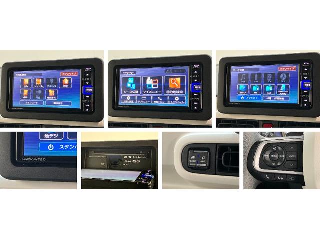 ムーヴキャンバスストライプスＧターボ　フルセグナビ　パノラマカメラ　ドラレコ衝突被害軽減ブレーキ　フルセグナビ　パノラマカメラ　ＤＶＤ　Ｂｌｕｅｔｏｏｔｈ　ＵＳＢ　前後ドラレコ　ＥＴＣ　両側電動スライド　ＬＥＤ　オートライト　レーダークルーズコントロール　前席シートヒーター（滋賀県）の中古車