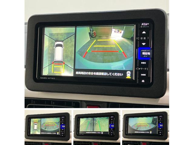 ムーヴキャンバスストライプスＧターボ　フルセグナビ　パノラマカメラ　ドラレコ衝突被害軽減ブレーキ　フルセグナビ　パノラマカメラ　ＤＶＤ　Ｂｌｕｅｔｏｏｔｈ　ＵＳＢ　前後ドラレコ　ＥＴＣ　両側電動スライド　ＬＥＤ　オートライト　レーダークルーズコントロール　前席シートヒーター（滋賀県）の中古車