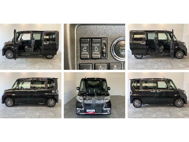 タントカスタムＸトップエディションＳＡ３　８型ナビ　バックカメラ衝突被害軽減ブレーキ　コーナーセンサー　８型フルセグナビ　Ｂｌｕｅｔｏｏｔｈ　ＤＶＤ再生　ＵＳＢ　バックカメラ　ドラレコ　両側電動スライドドア　シートヒーター　ＬＥＤ　オートライト　スマートキー（滋賀県）の中古車
